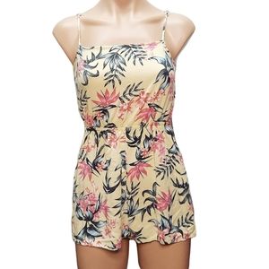 H&M Divided Tropical Floral Print Romper